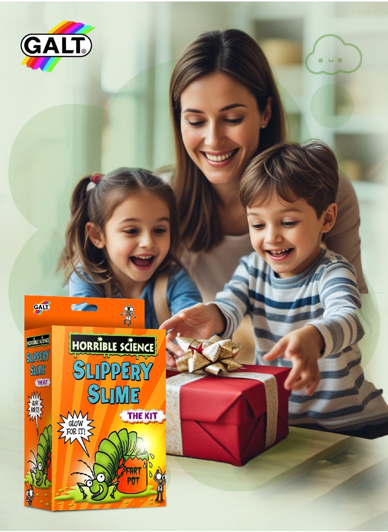 Slippery Slime Kit | Make-Your-Own Slime & Glow Worm Mould | Fun Science Activity for Kids | Glow-in-the-Dark Slime | Ages 5+ | 13.99 x 6.5 x 21.48 cm | 3 Pcs Included