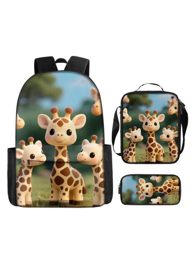 New universal cartoon new three-piece schoolbag (students, children) - 1184