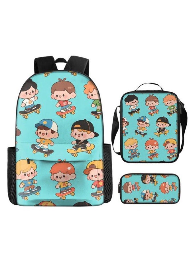 New universal cartoon new three-piece schoolbag (students, children) - 484