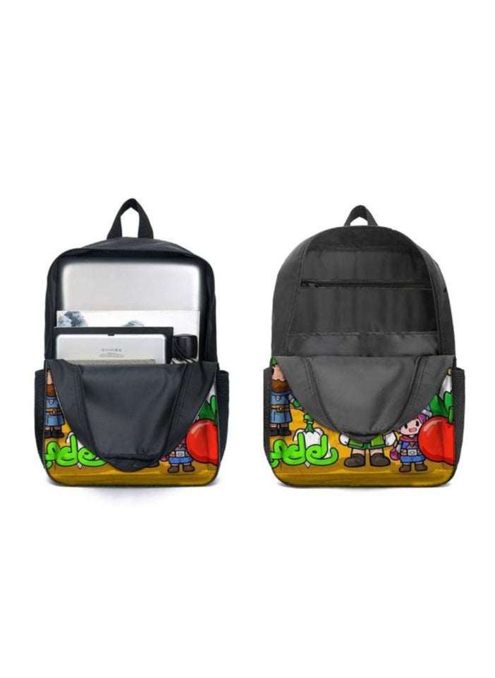 Three-piece set of cartoon characters (schoolbag, for students) - 260