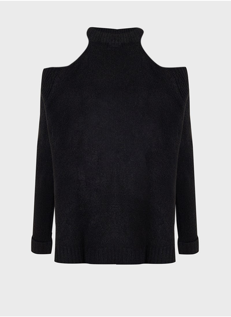 Cold Shoulder Sweater