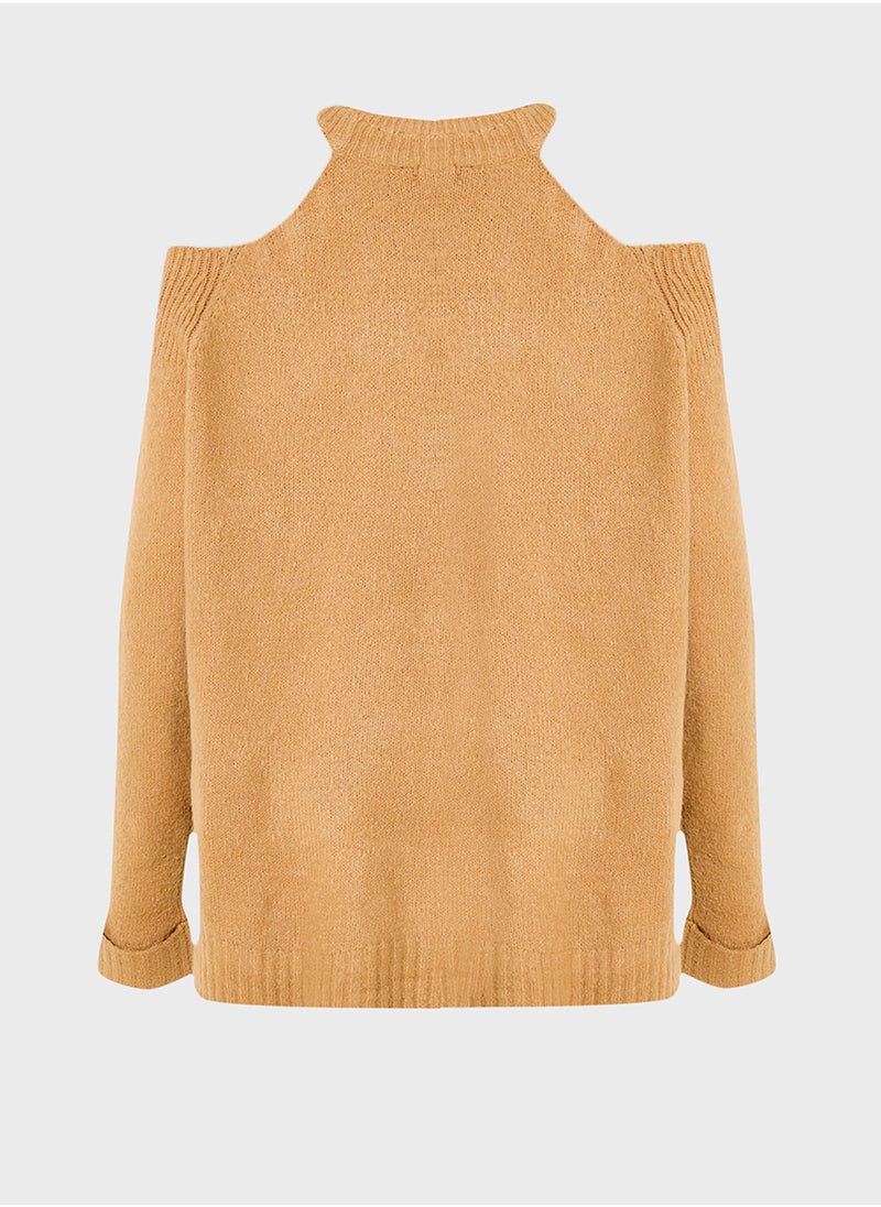 Cold Shoulder Sweater