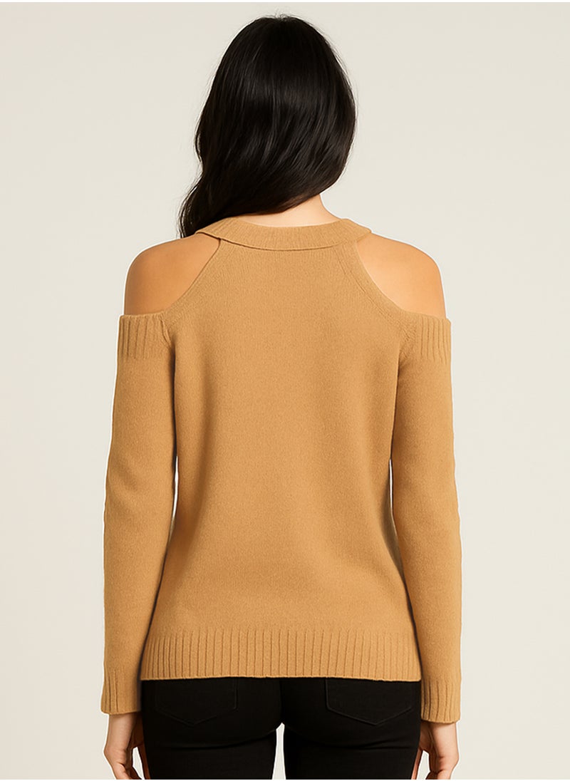 Cold Shoulder Sweater