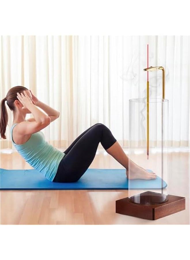 1 Pack Incense Holder for Sticks, Insence-Stick Holder Ash Catcher with Removable Glass 【Anti-Ash Flying】, Mess-Free Incense Burner Holder, Perfect for Meditation Yoga Relaxation, Home Decor