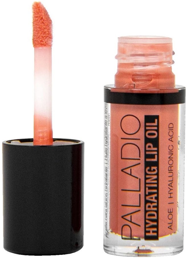 Hydrating Lip Oil Infused With Hyaluronic Acid, Non-Sticky Formula, Subtle Shine With Tinted Sheer Color, Liquid Lipstick, Prevents Chapped Lips, Vegan & Cruelty-Free | 0.13 Oz.