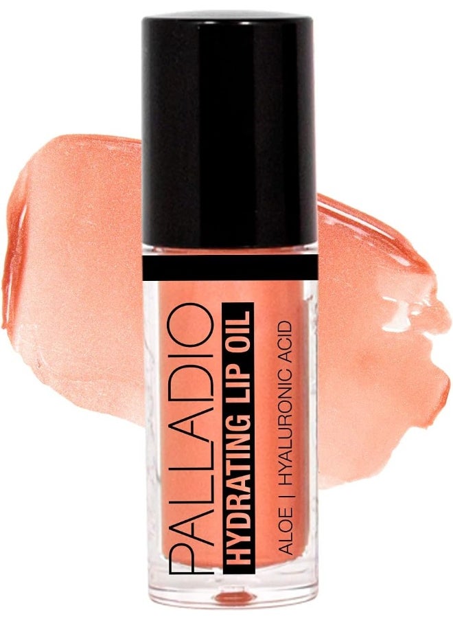 Hydrating Lip Oil Infused With Hyaluronic Acid, Non-Sticky Formula, Subtle Shine With Tinted Sheer Color, Liquid Lipstick, Prevents Chapped Lips, Vegan & Cruelty-Free | 0.13 Oz.