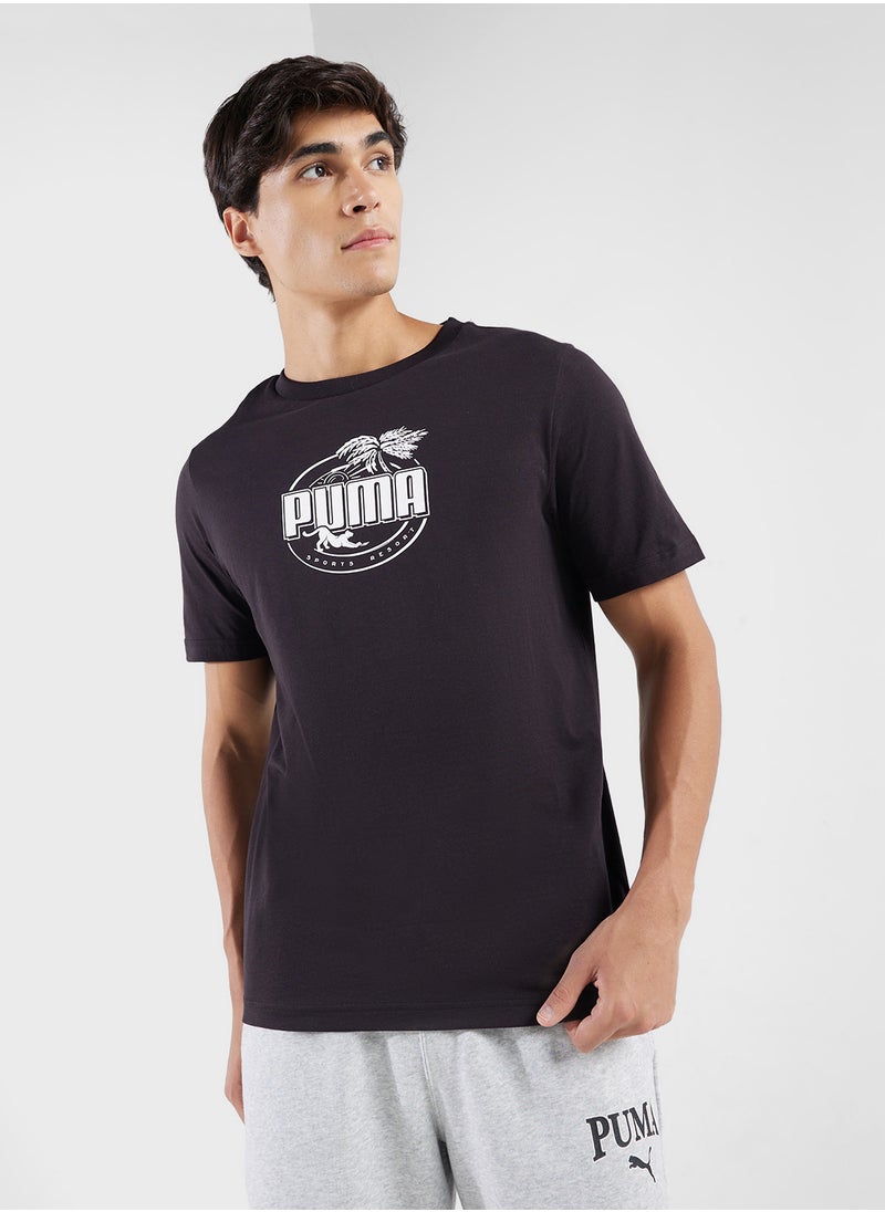 Palm Resort Graphic T-Shirt
