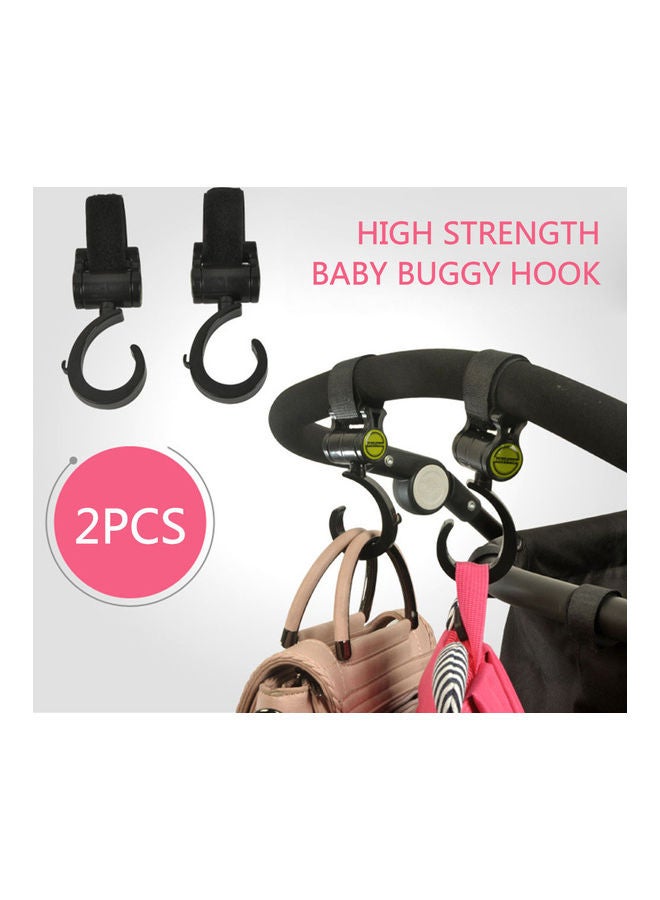 2-Piece Rotatable Large Bearing Stroller Hook