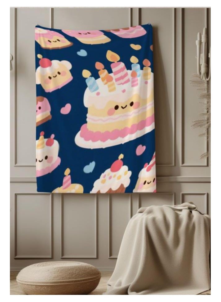 Children's or student cartoon flannel thin blanket (warm and comfortable, suitable for sleep, games) 100cm*150cm - 564
