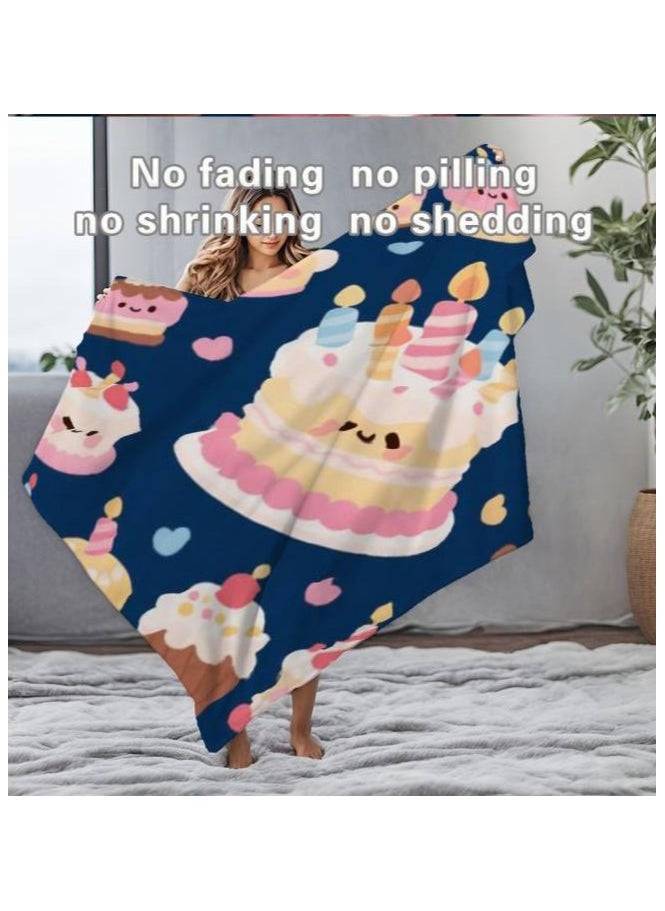 Children's or student cartoon flannel thin blanket (warm and comfortable, suitable for sleep, games) 100cm*150cm - 564