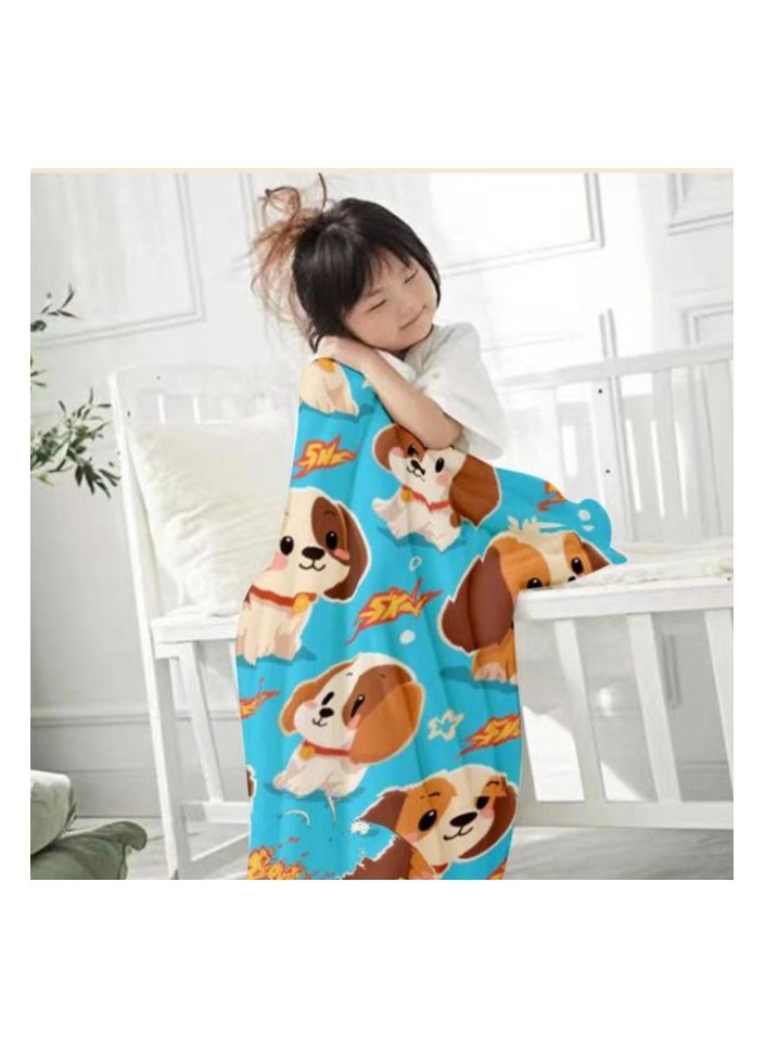 Flannel thin blanket (warm and comfortable, suitable for sleep, gaming, dust removal and sandproof) 150cm*200cm - 483
