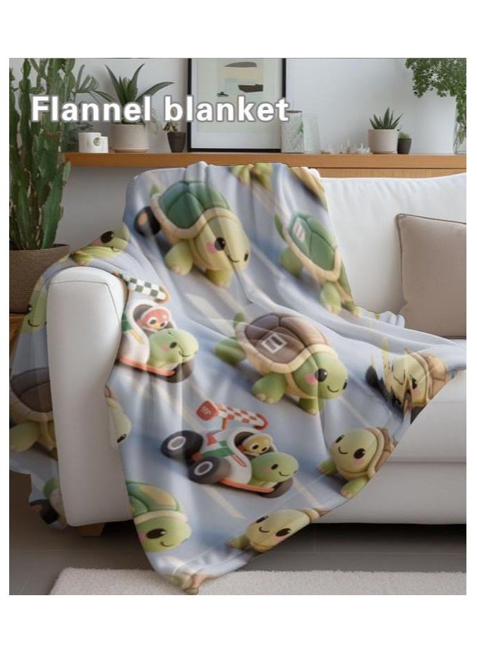 Flannel thin blanket (warm and comfortable, suitable for sleep, gaming, dust removal and sandproof) 150cm*200cm - 1084