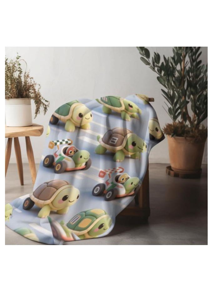 Flannel thin blanket (warm and comfortable, suitable for sleep, gaming, dust removal and sandproof) 150cm*200cm - 1084