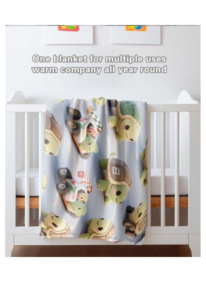 Flannel thin blanket (warm and comfortable, suitable for sleep, gaming, dust removal and sandproof) 150cm*200cm - 1084