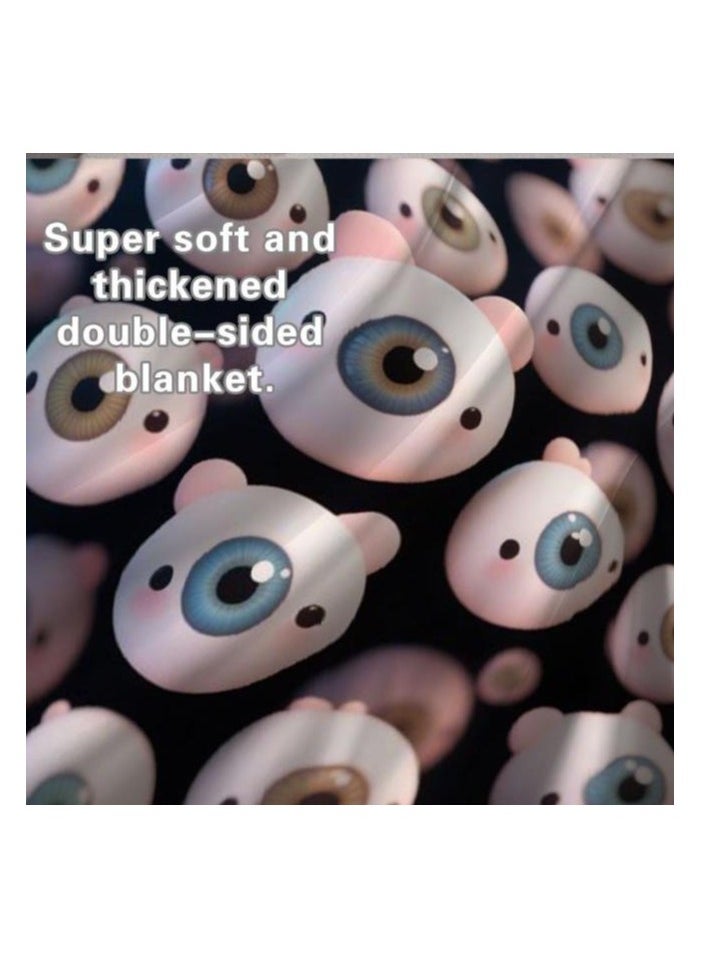 Flannel thin blanket (warm and comfortable, suitable for sleep, gaming, dust removal and sandproof) 150cm*200cm - 479