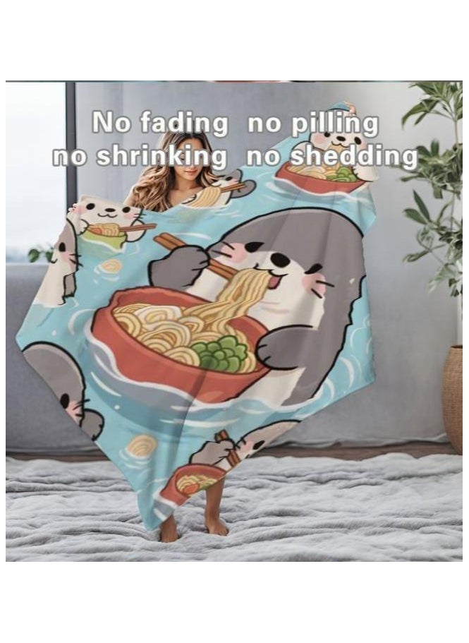 Children's or student cartoon flannel thin blanket (warm and comfortable, suitable for sleep, games) 100cm*150cm - 979