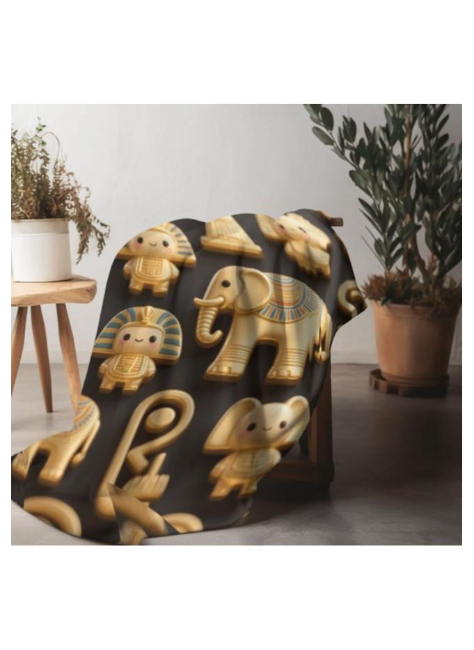 Children's or student cartoon flannel thin blanket (warm and comfortable, suitable for sleep, games) 100cm*150cm - 549
