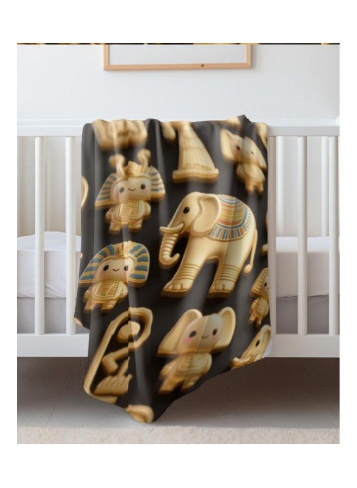 Children's or student cartoon flannel thin blanket (warm and comfortable, suitable for sleep, games) 100cm*150cm - 549