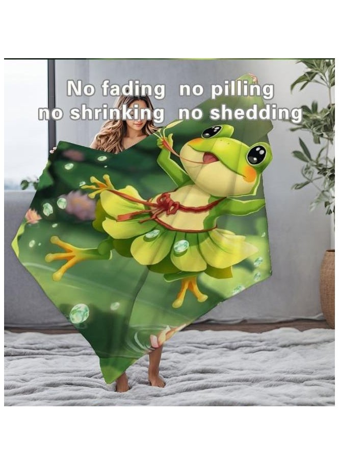 Children's or student cartoon flannel thin blanket (warm and comfortable, suitable for sleep, games) 100cm*150cm - 1139