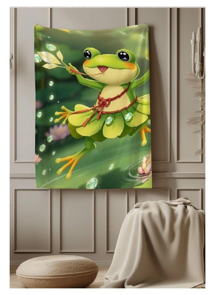 Children's or student cartoon flannel thin blanket (warm and comfortable, suitable for sleep, games) 100cm*150cm - 1139