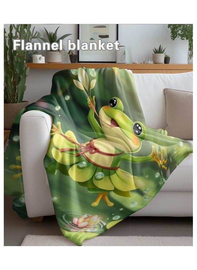 Children's or student cartoon flannel thin blanket (warm and comfortable, suitable for sleep, games) 100cm*150cm - 1139