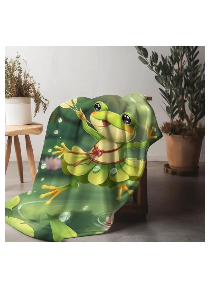 Children's or student cartoon flannel thin blanket (warm and comfortable, suitable for sleep, games) 100cm*150cm - 1139