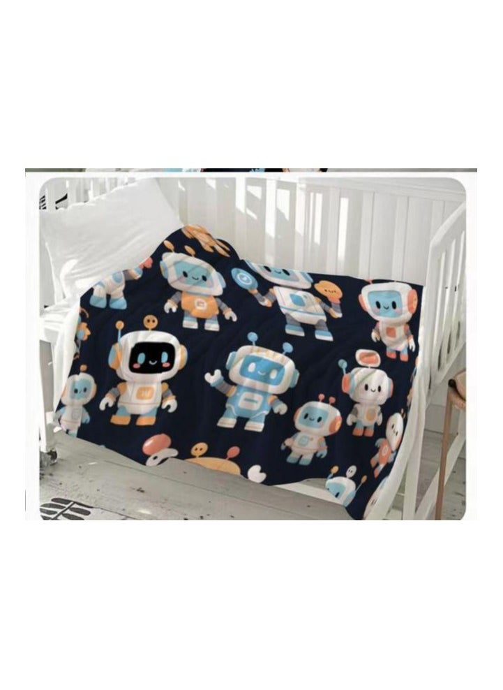 Children's or student cartoon flannel thin blanket (warm and comfortable, suitable for sleep, games) 100cm*150cm