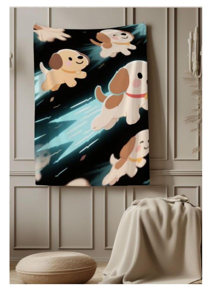 Children's or student cartoon flannel thin blanket (warm and comfortable, suitable for sleep, games) 100cm*150cm - 539