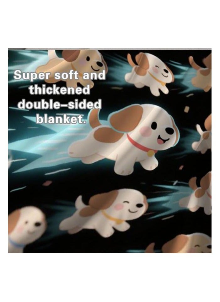 Children's or student cartoon flannel thin blanket (warm and comfortable, suitable for sleep, games) 100cm*150cm - 539