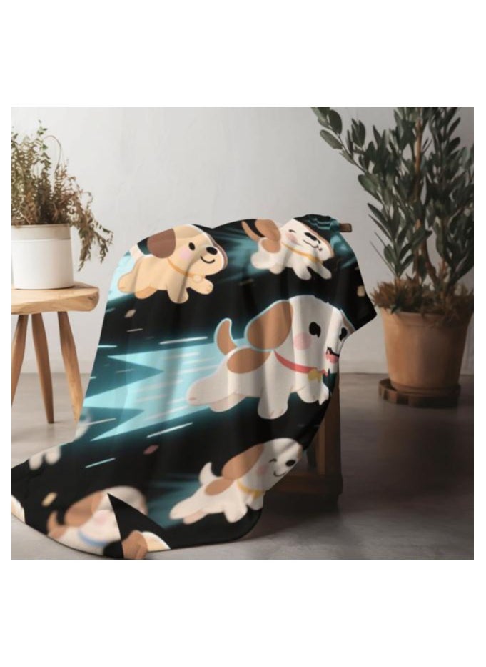 Children's or student cartoon flannel thin blanket (warm and comfortable, suitable for sleep, games) 100cm*150cm - 539