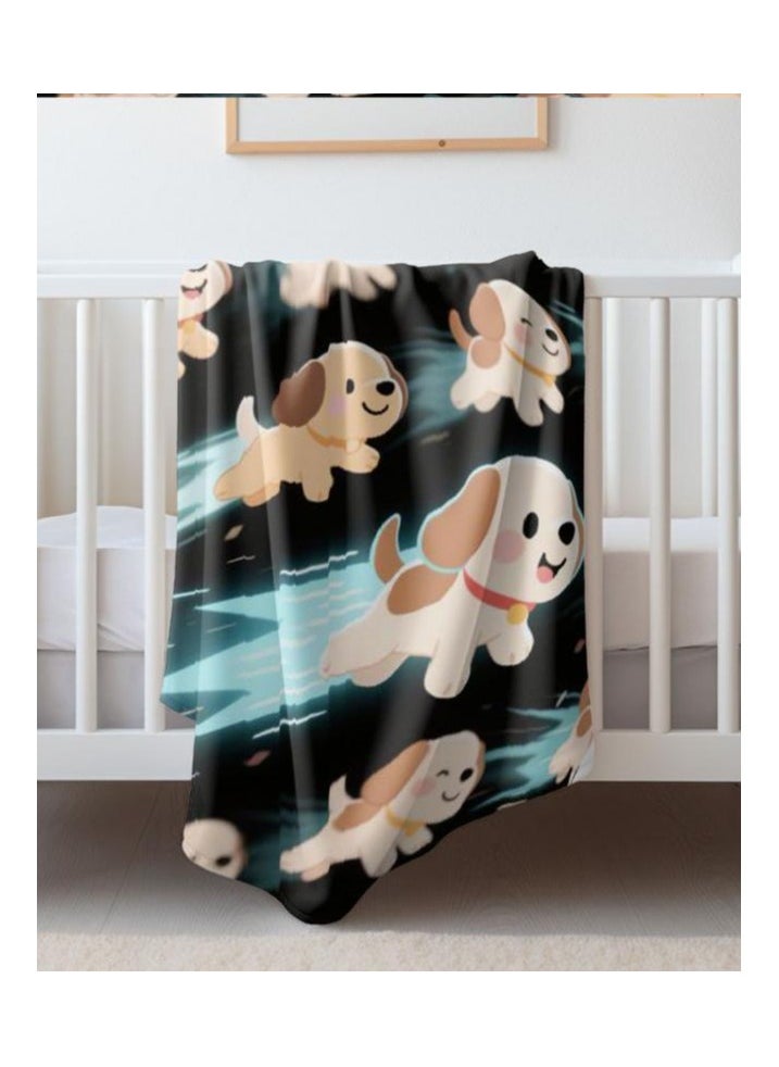 Children's or student cartoon flannel thin blanket (warm and comfortable, suitable for sleep, games) 100cm*150cm - 539