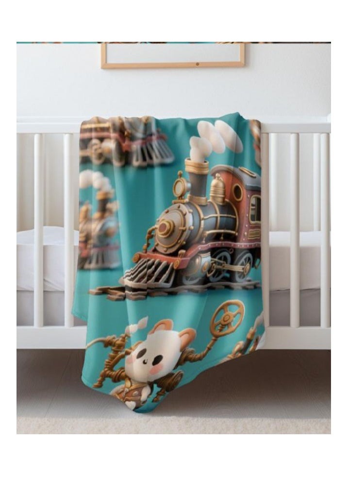 Children's or student cartoon flannel thin blanket (warm and comfortable, suitable for sleep, games) 100cm*150cm - 523