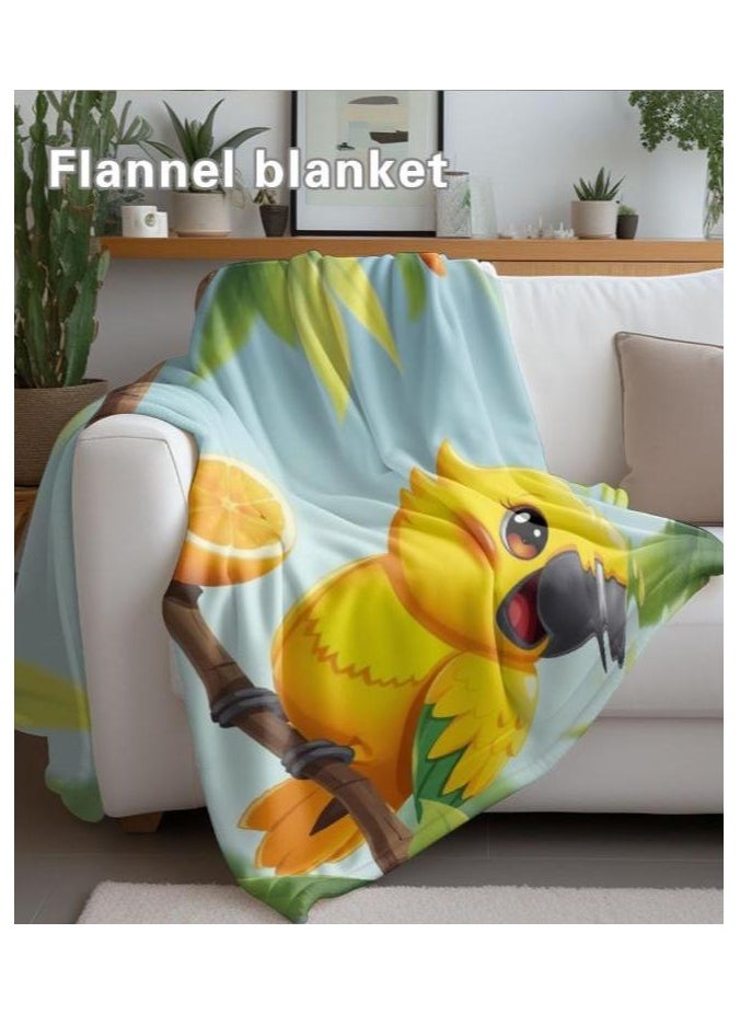 Children's or student cartoon flannel thin blanket (warm and comfortable, suitable for sleep, games) 100cm*150cm - 517