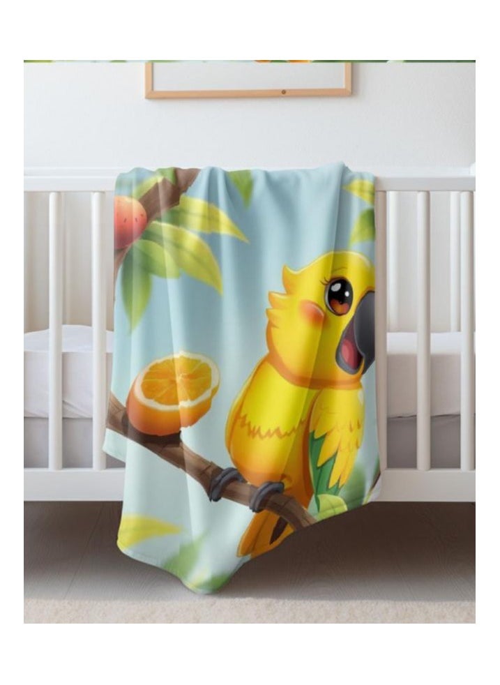 Children's or student cartoon flannel thin blanket (warm and comfortable, suitable for sleep, games) 100cm*150cm - 517