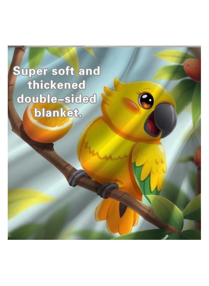Children's or student cartoon flannel thin blanket (warm and comfortable, suitable for sleep, games) 100cm*150cm - 517