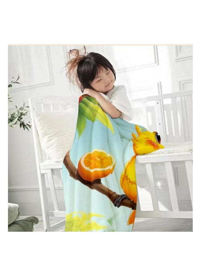 Children's or student cartoon flannel thin blanket (warm and comfortable, suitable for sleep, games) 100cm*150cm - 517