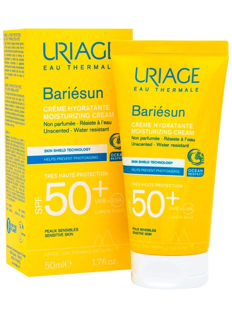 Bariésun Moisturizing Cream Skin Shield Technology SPF50+ Unscented 50ml