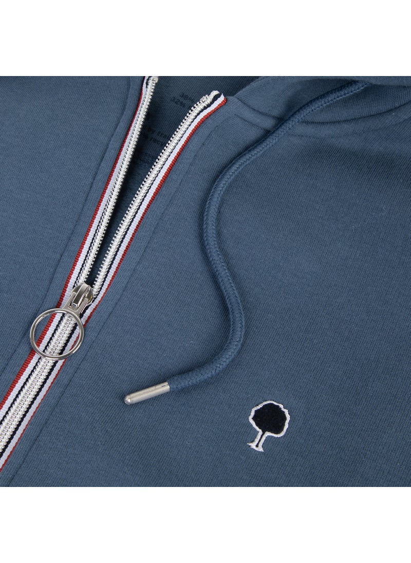 Mesnil - Blue hoodie in cotton