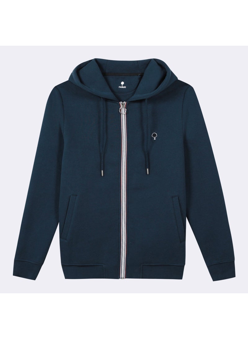 Mesnil - Navy Blue hoodie in cotton