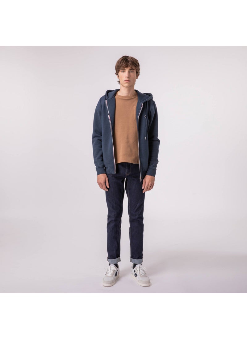 Mesnil - Navy Blue hoodie in cotton