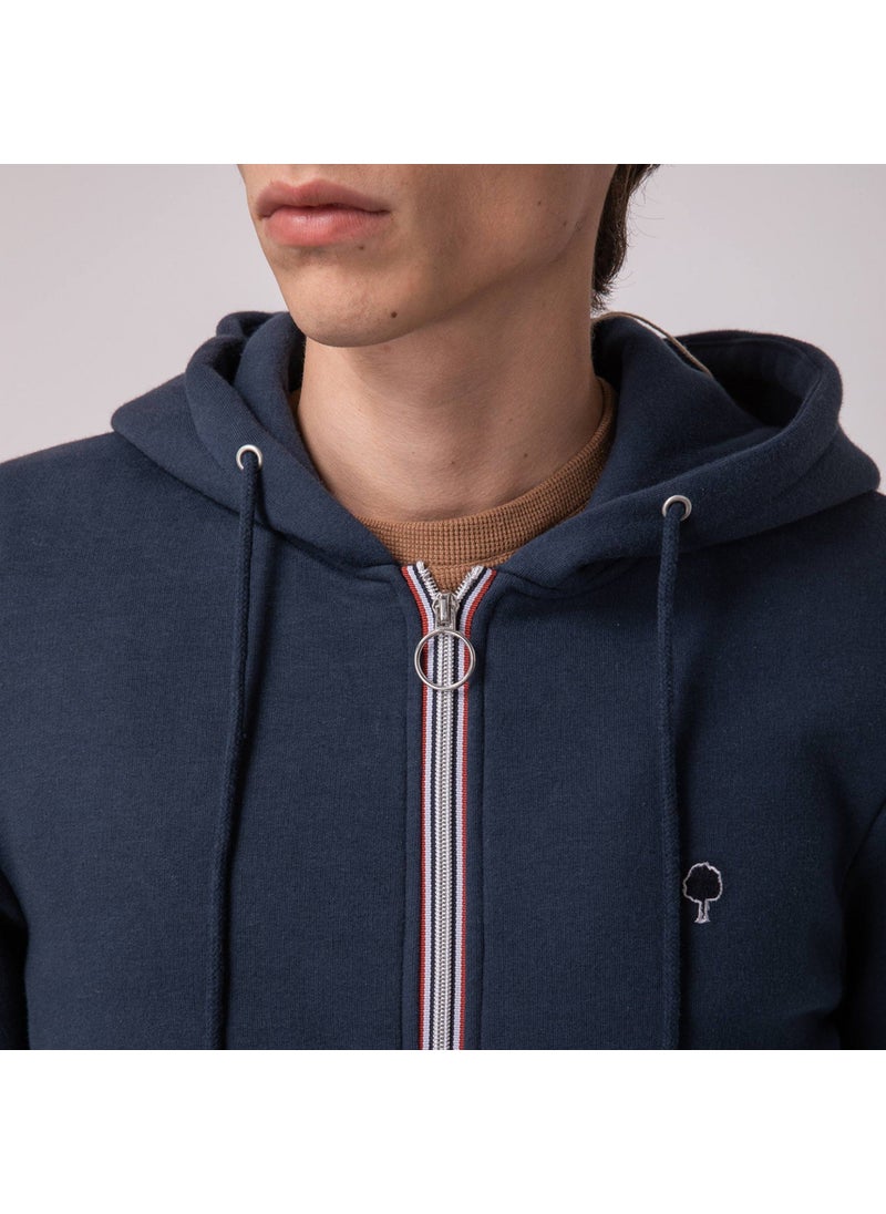 Mesnil - Navy Blue hoodie in cotton