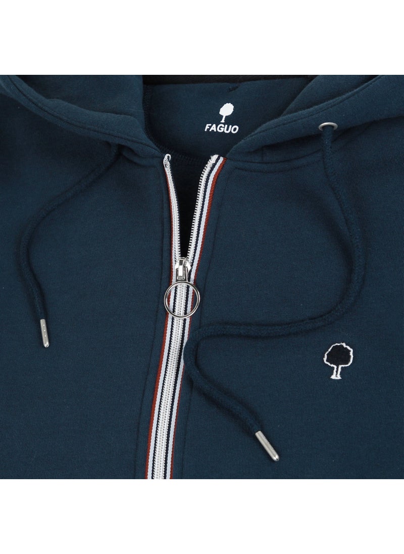 Mesnil - Navy Blue hoodie in cotton