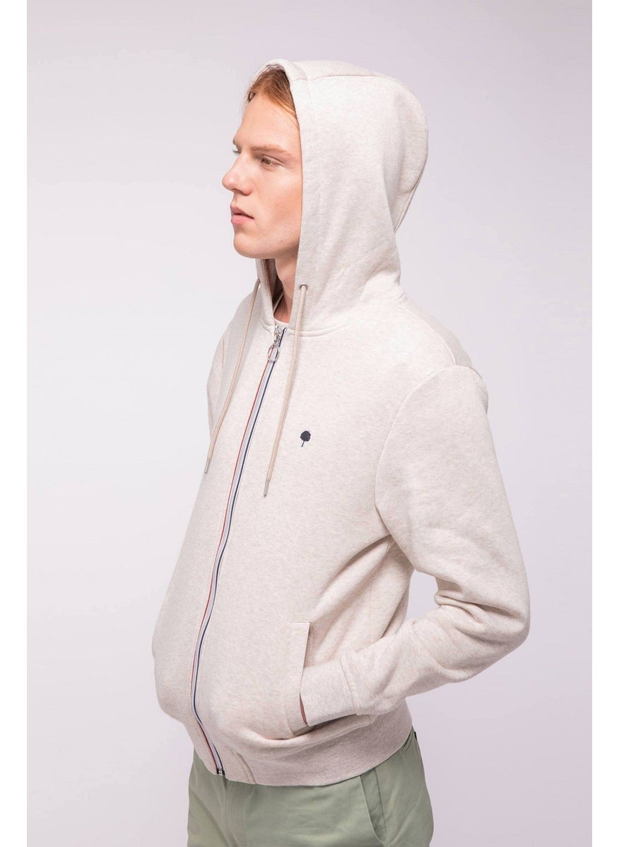 Mesnil - Beige hoodie in cotton