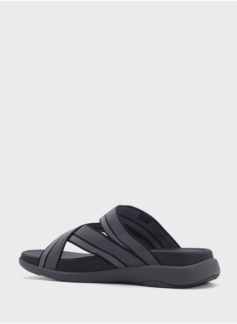 F-Mode Webbing Thong Slides