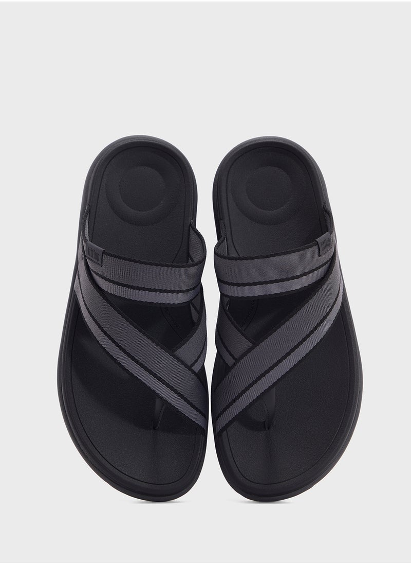 F-Mode Webbing Thong Slides