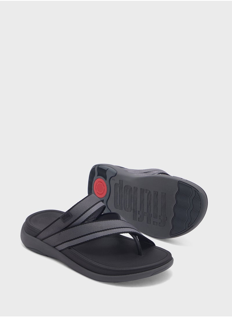 F-Mode Webbing Thong Slides