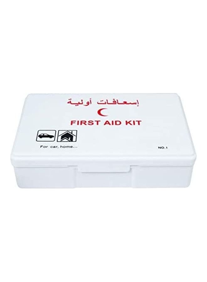 First Aid Kit Set 42-Piece White 21cm