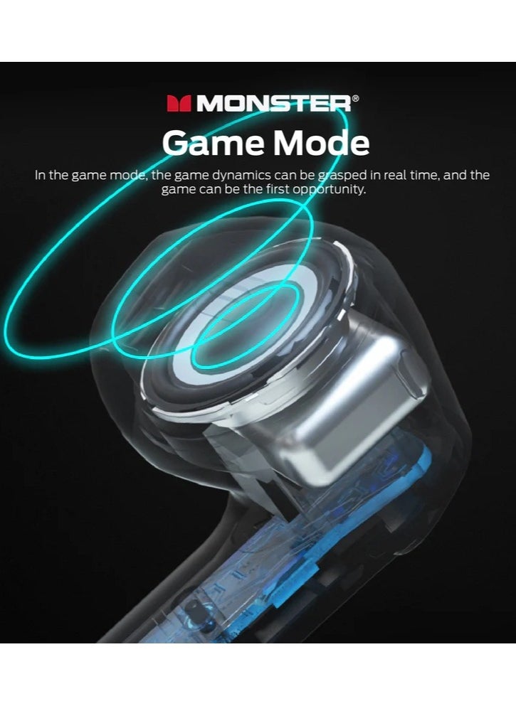 MONSTER AIRMARS GT06 true wireless earphones, Bluetooth 5.1, 13mm large speaker, Type-C fast charging