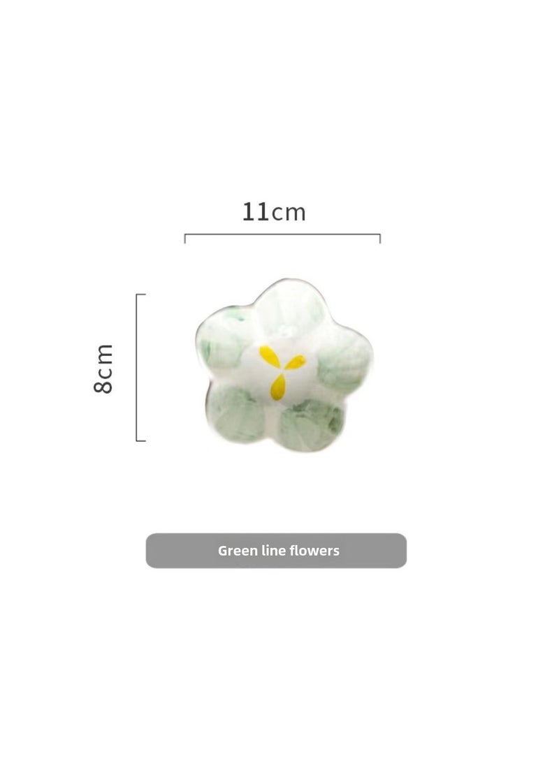 Cute Japanese Ceramic Seasoning Dishes Green