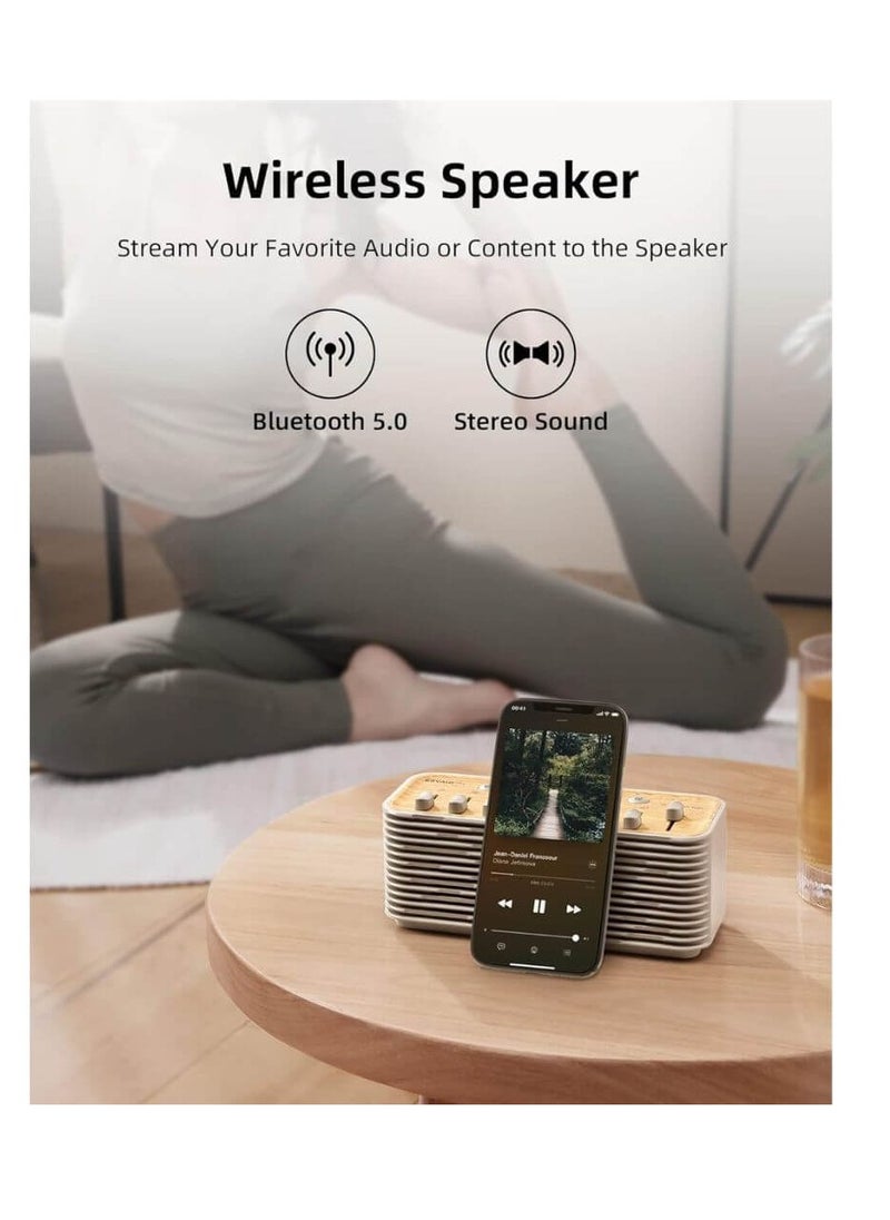 Ezvalo Sound Machine Bluetooth Speaker with 255+ Mixing OptionsNight Light Sleep Timer